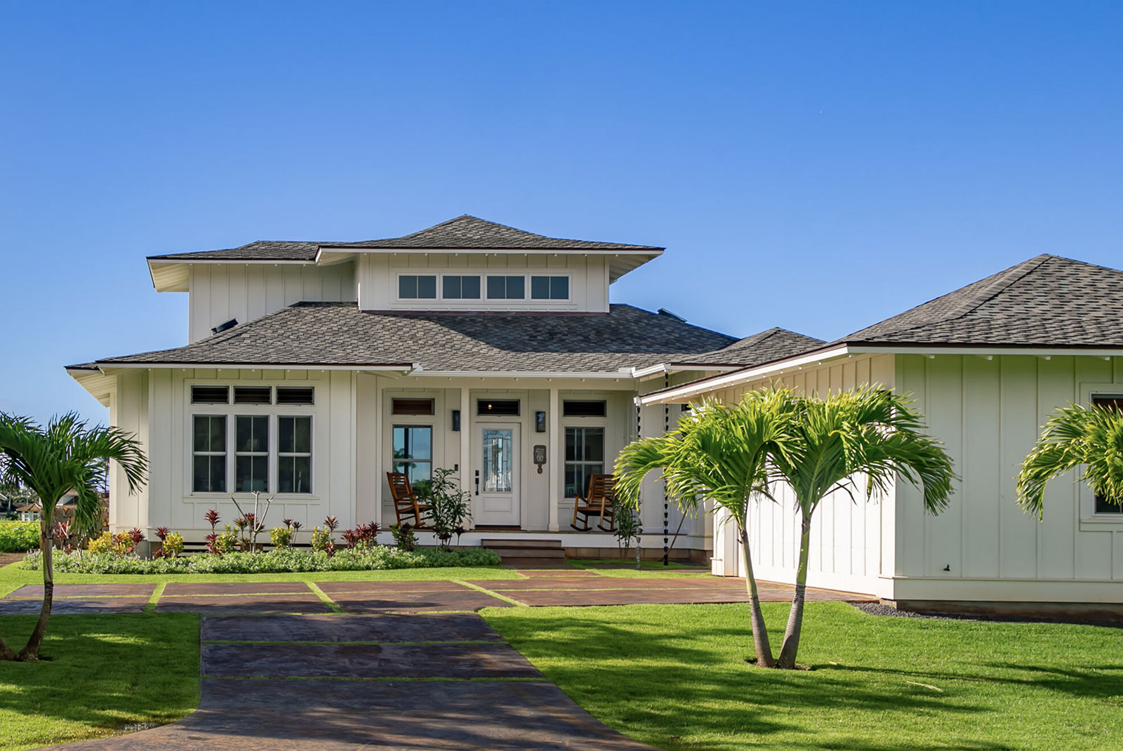 Classic Island Homes custom build general contractor Kauai house front photo